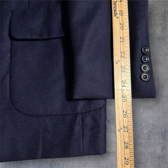 CORBIN 100% Cashmere Mens Navy Blazer 42R Sport Coat 2-Button Jacket Suits - Picture 9 of 13